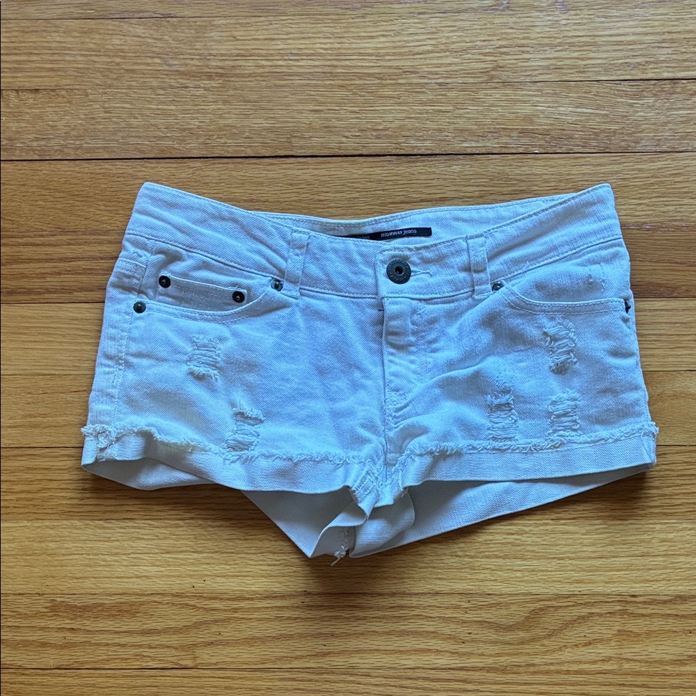 Highway Jeans White Distressed Women's Jean Shorts